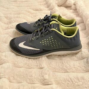 Nike Gray and Yellow Athletic Shoes